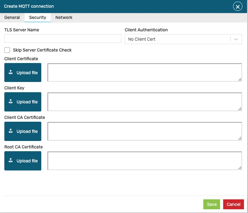 MQTT connection security